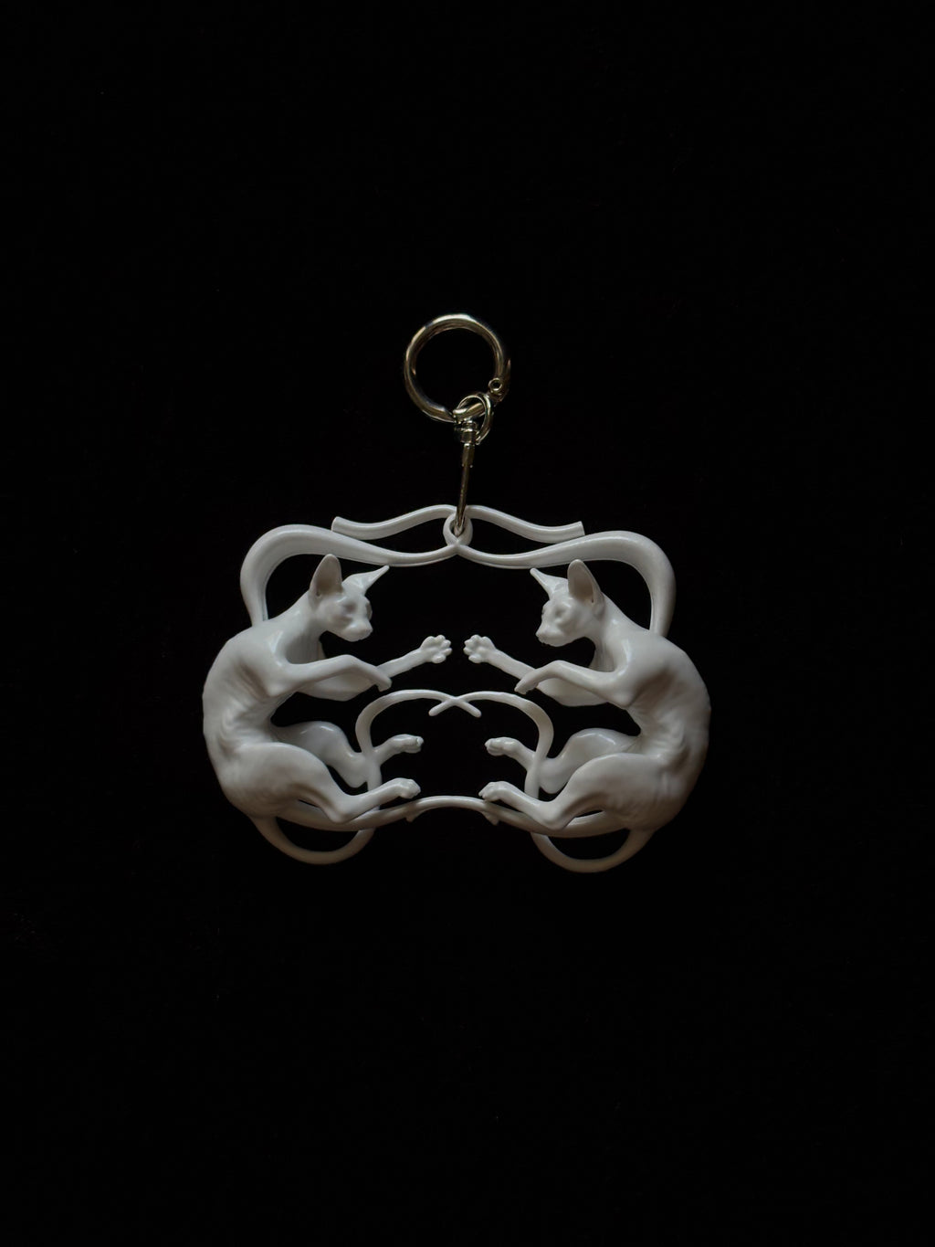 CataMount Sphynx Cat Resin Photocard Holder | Hand-Finished 3D-Printed | Handmade Y3K Idol Card Case