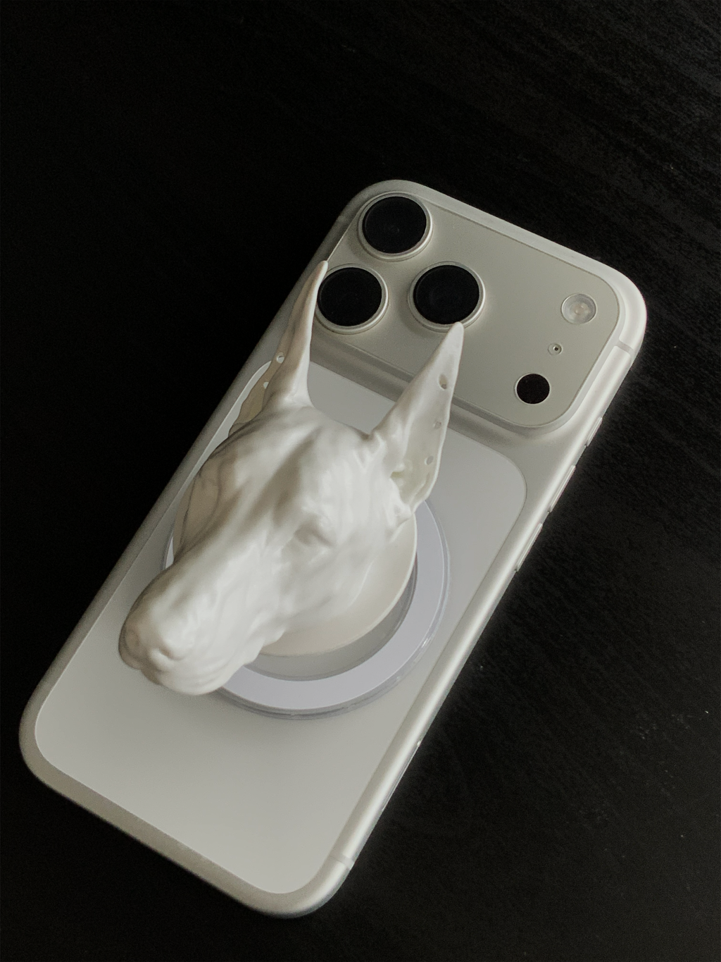 CataMount Original handmade Doberman Resin MagSafe Phone Grip & Stand