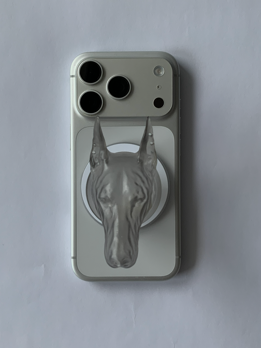 CataMount Original handmade Doberman Resin MagSafe Phone Grip & Stand