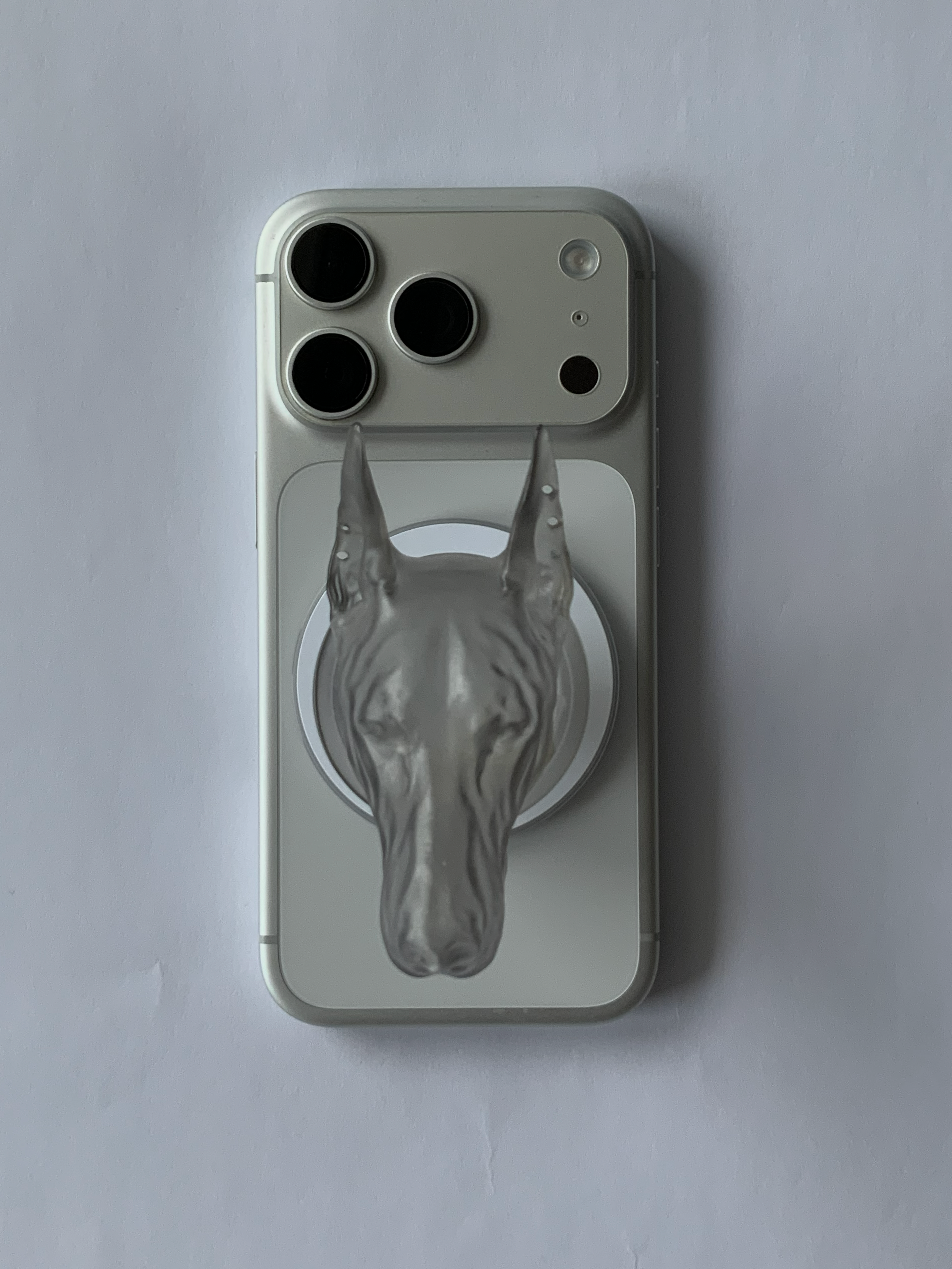 CataMount Original handmade Doberman Resin MagSafe Phone Grip & Stand