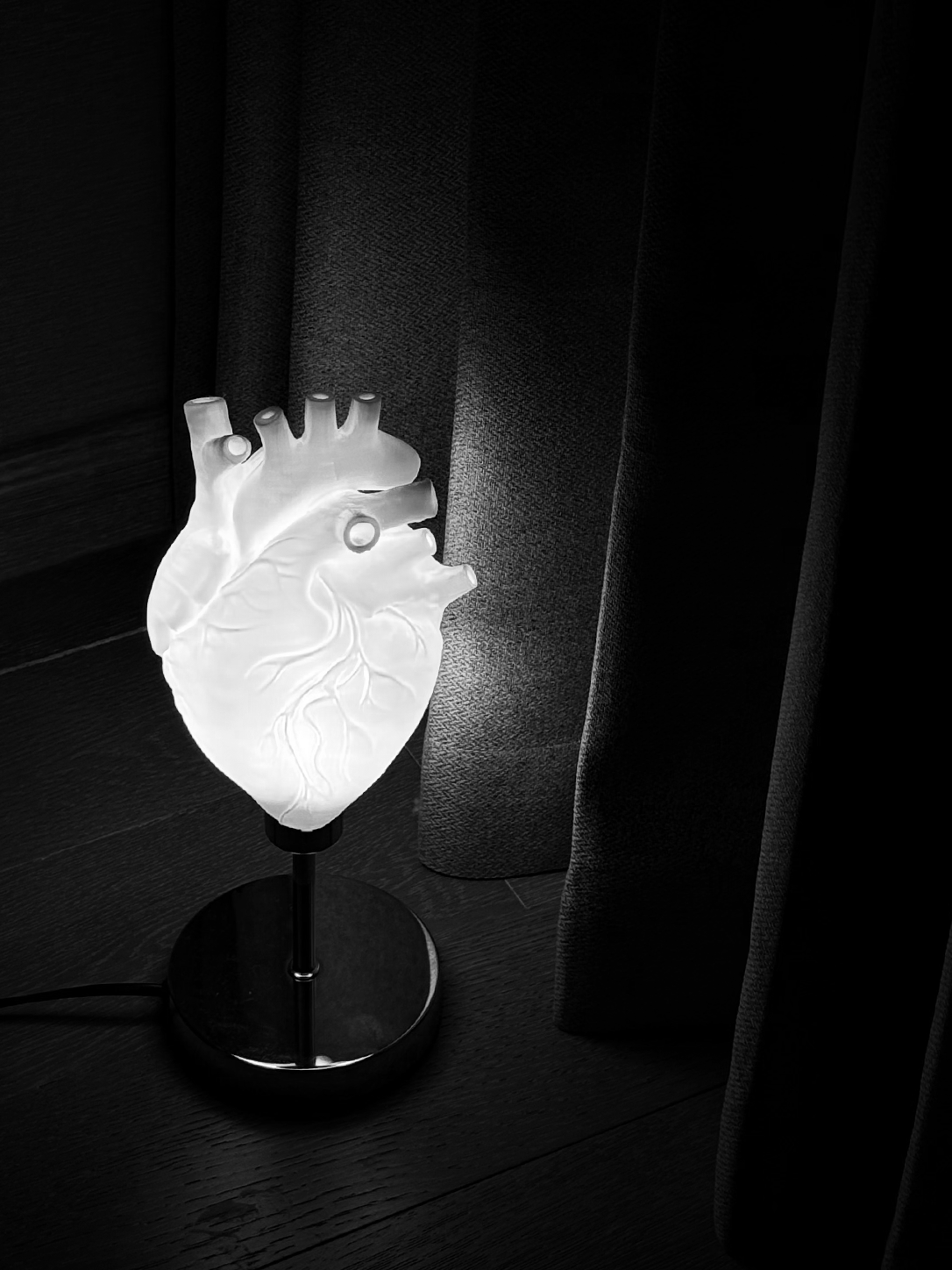 CataMount Anatomical Heart Lamp | 3D-Printed PLA / Resin | Warm White LED Sculptural Light