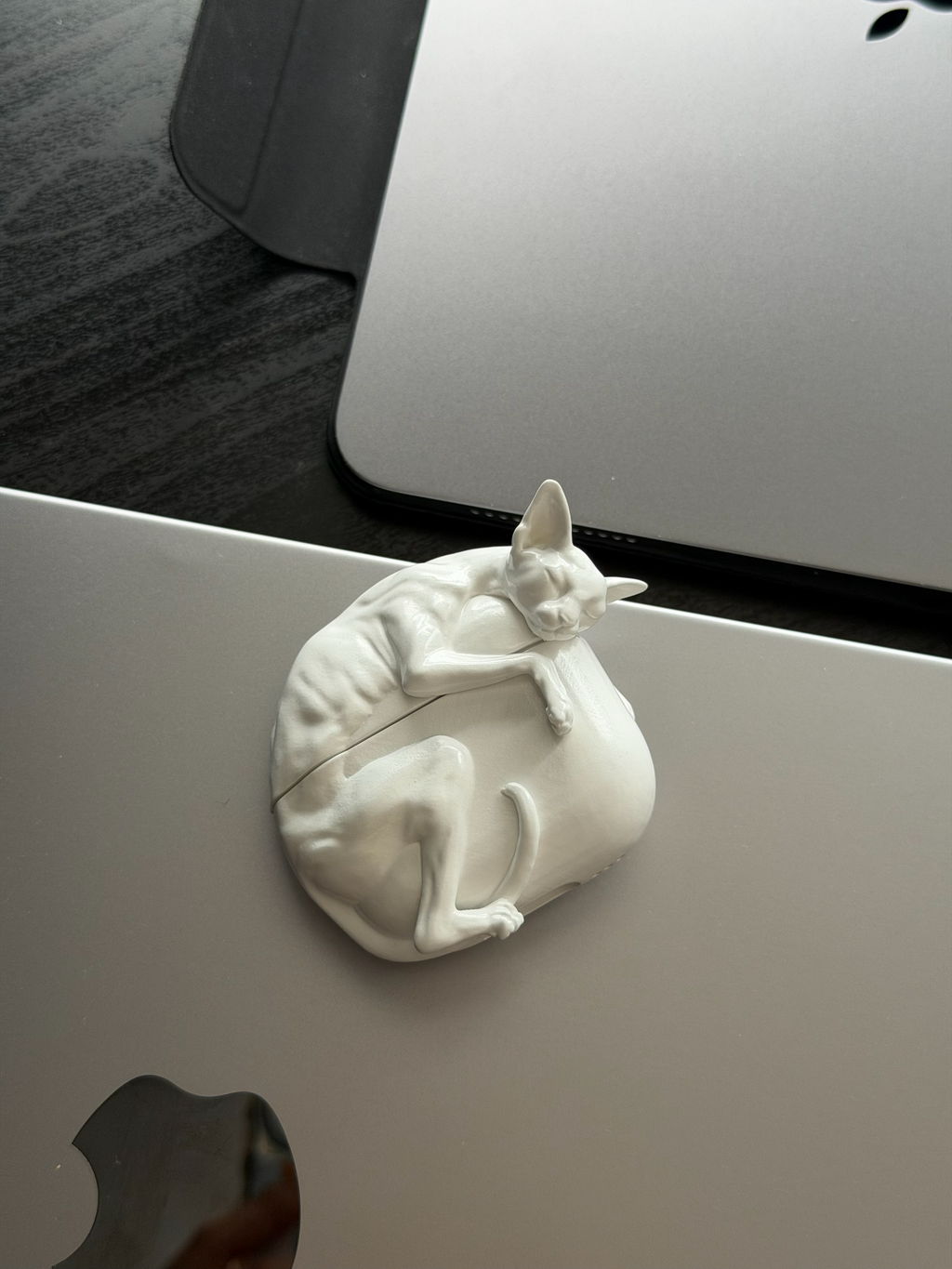 CataMount Original handmade Sphynx Cat AirPods Case for AirPods Pro 1/2/3 & AirPods 4