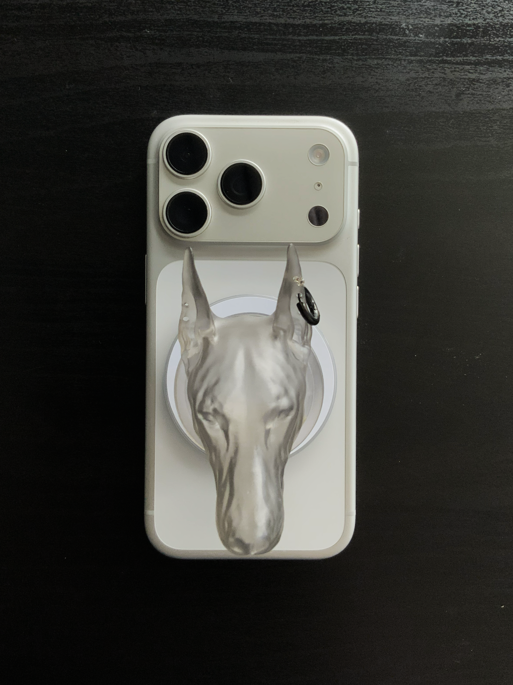 CataMount Original handmade Doberman Resin MagSafe Phone Grip & Stand