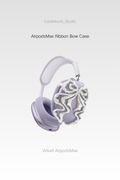 CataMount Original handmade Pearl Ribbon Bow Case for AirPods Max