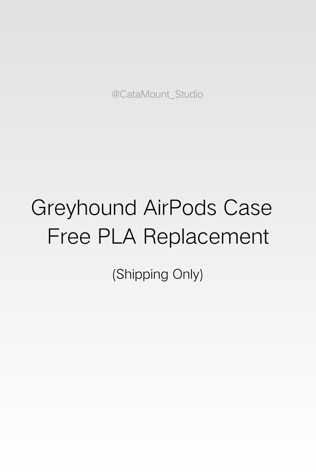 CataMount Doberman / Greyhound AirPods Case – Free PLA Replacement