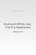 CataMount Doberman / Greyhound AirPods Case – Free PLA Replacement