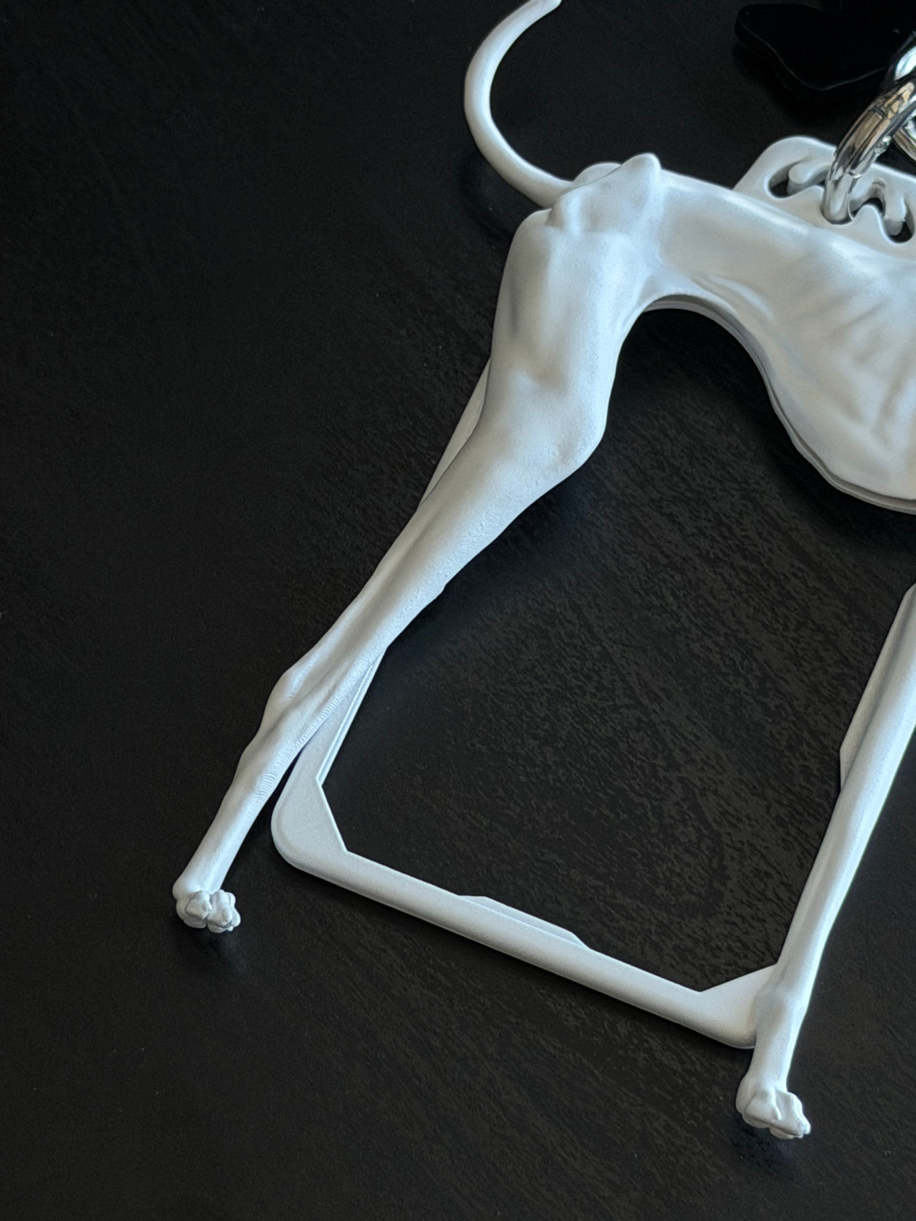 Greyhound Card Holder — Sculptural 3D Resin Keychain