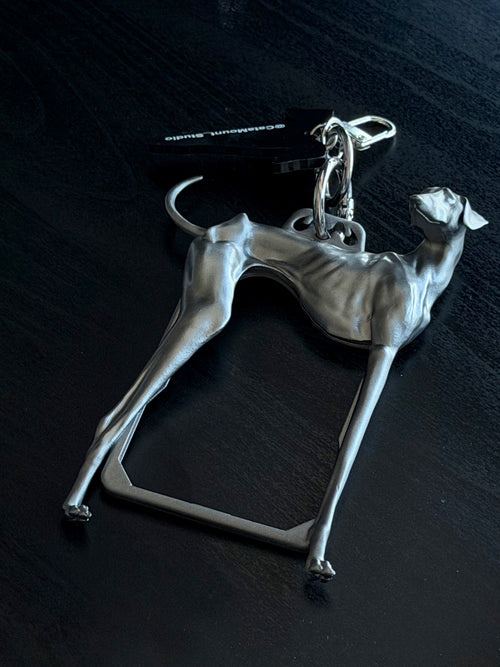 CataMount Greyhound Resin Photocard Holder | Hand-Sanded & Spray-Painted | Handmade Custom Y3K Idol Card Case