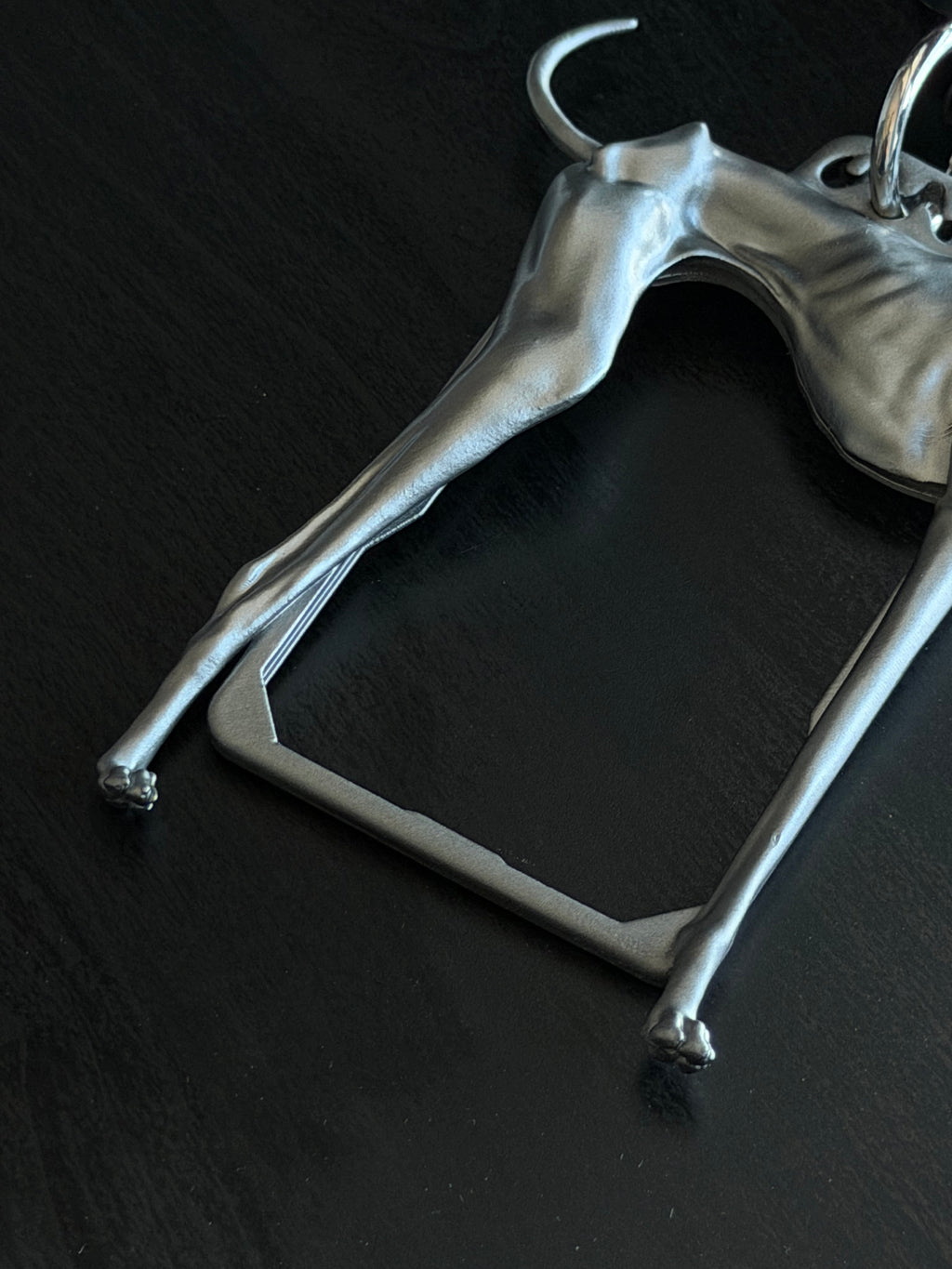 Greyhound Card Holder — Sculptural 3D Resin Keychain