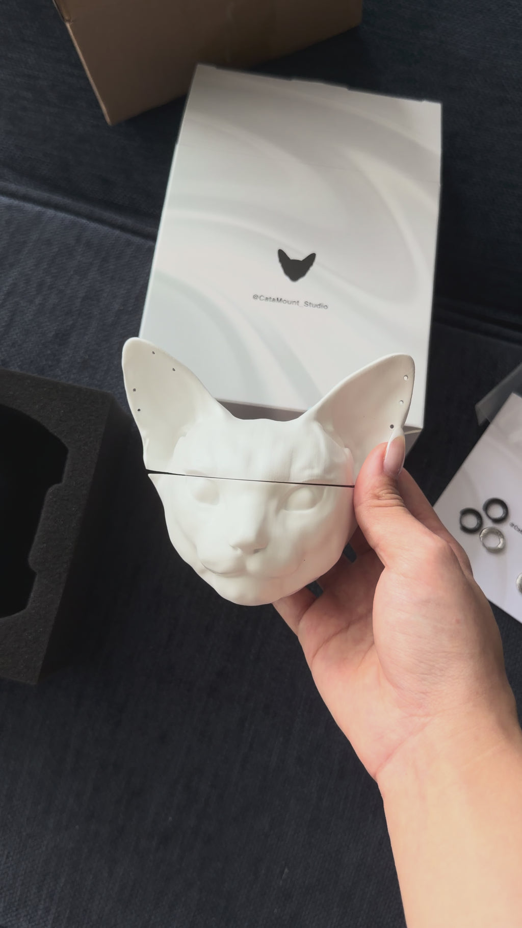 CataMount Original AirPods Case for Pro/4/3/2/1 | Handmade Custom Hard Shell Resin Material