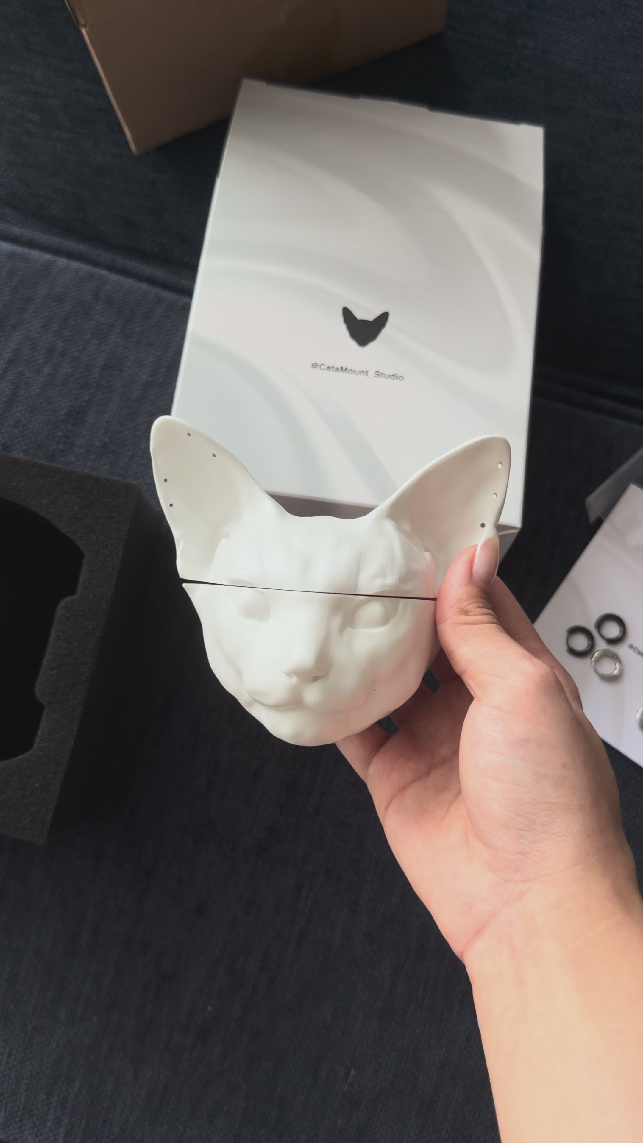 CataMount Original AirPods Case for Pro/4/3/2/1 | Handmade Custom Hard Shell Resin Material